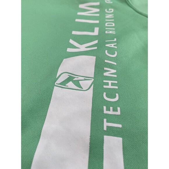 Klim Technical Riding Sz 2XL Moto Biker Dual Sport Logo Green Hoodie Sweatshirt - Picture 2 of 8